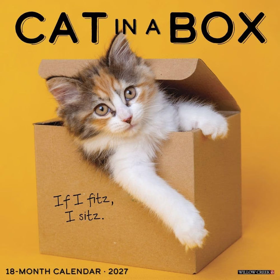 Cat In A Box - 2027 Wall Calendar | Willow Creek Press
