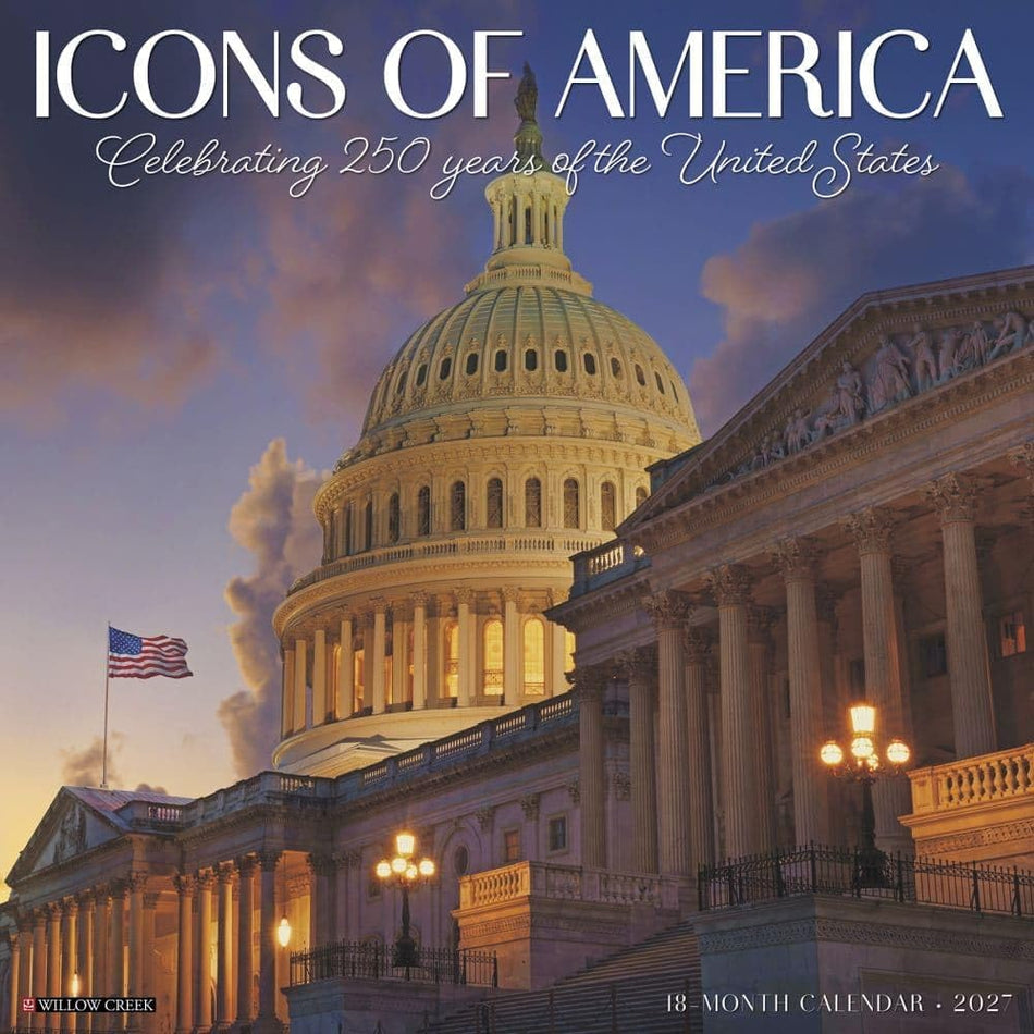 Icons of America - 2027 Wall Calendar | Willow Creek Press