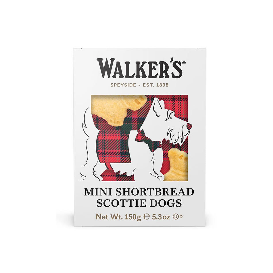 Walker's Shortbread - Mini Scottie Dog Shaped Cookies | Pure Butter Shortbread Cookies | 5.3 Oz Box