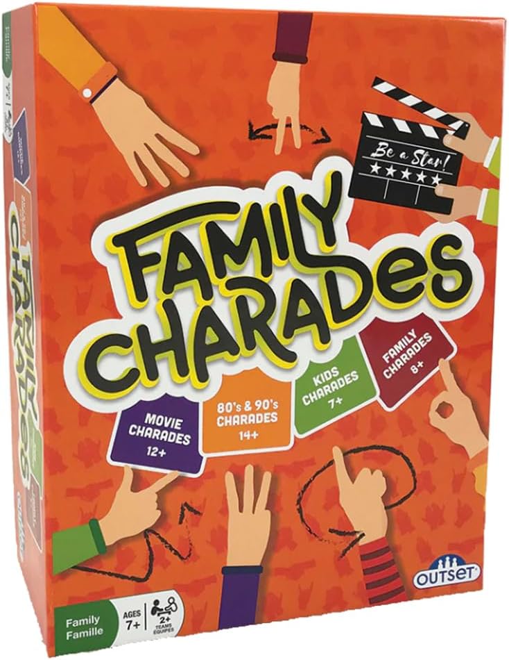 Outset Media: Family Charades: 4 Games of Charades in 1 Box