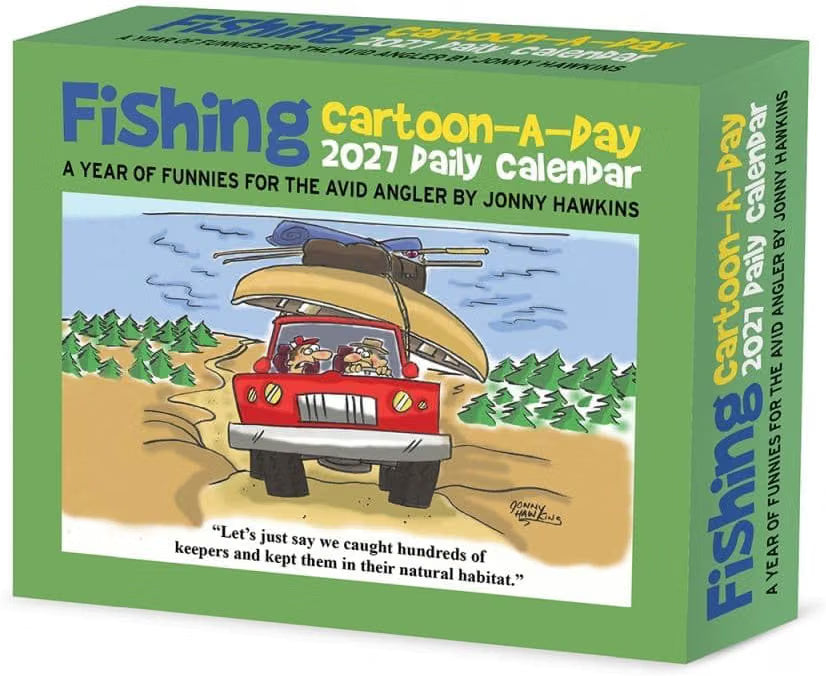 Fishing Cartoon A Day - 2027 Box Calendar | Willow Creek Press