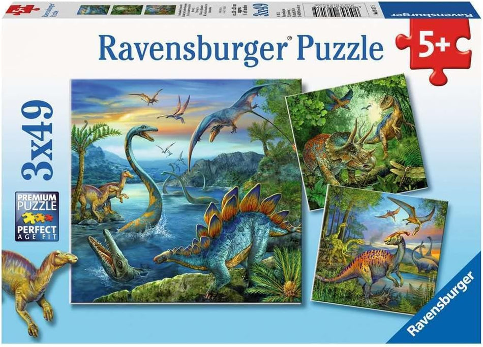 Ravensburger: Dinosaur Fascination: 3x49 Piece Puzzle
