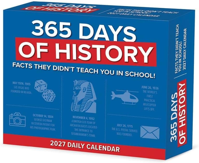 365 Days of History - 2027 Box Calendar | Willow Creek Press