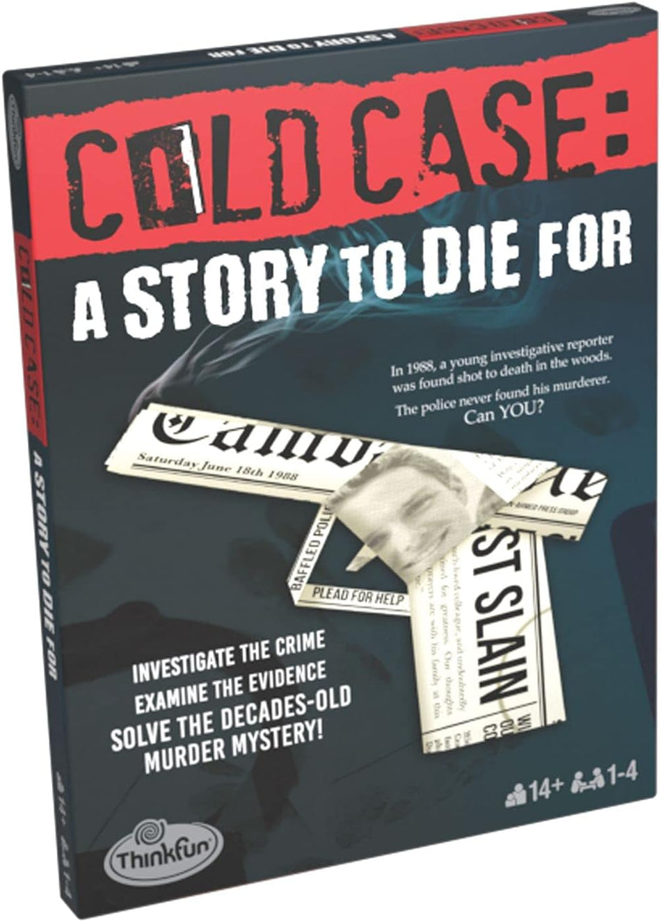 ThinkFun: Cold Case: A Story to Die for: Interactive Murder Mystery Game