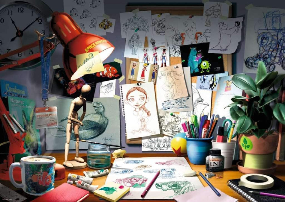 Ravensburger: Disney Pixar: The Artist's Desk: 1000 Piece Puzzle