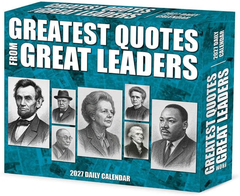 Greatest Quotes from Great Leaders - 2027 Box Calendar | Willow Creek Press