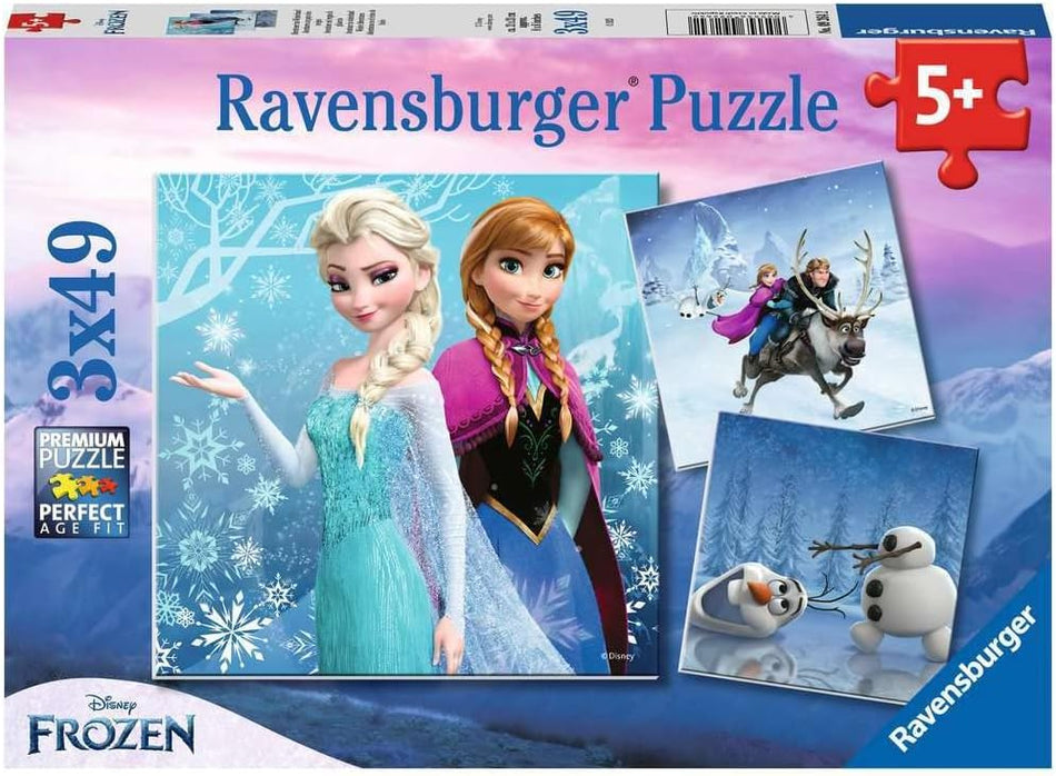 Ravensburger: Disney Frozen Winter Adventures: 3 x 49 Piece Puzzle