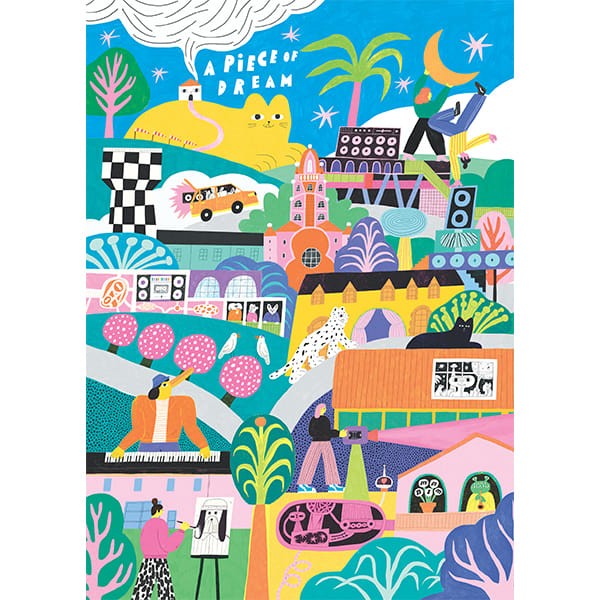 holiyay: The Big Yellow Cat: 1000 Piece Puzzle