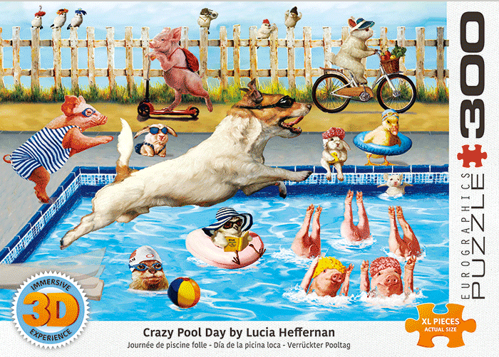 EUROGRAPHICS: Crazy Pool Day 3D: 300 Piece Puzzle