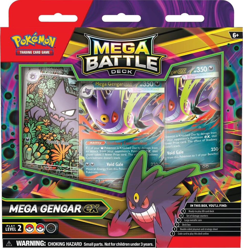 Pokémon TCG: Mega Battle Deck Mega Gengar ex - Presale