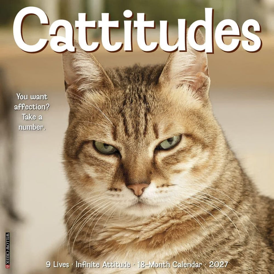 Cattitudes - 2027 Wall Calendar | Willow Creek Press