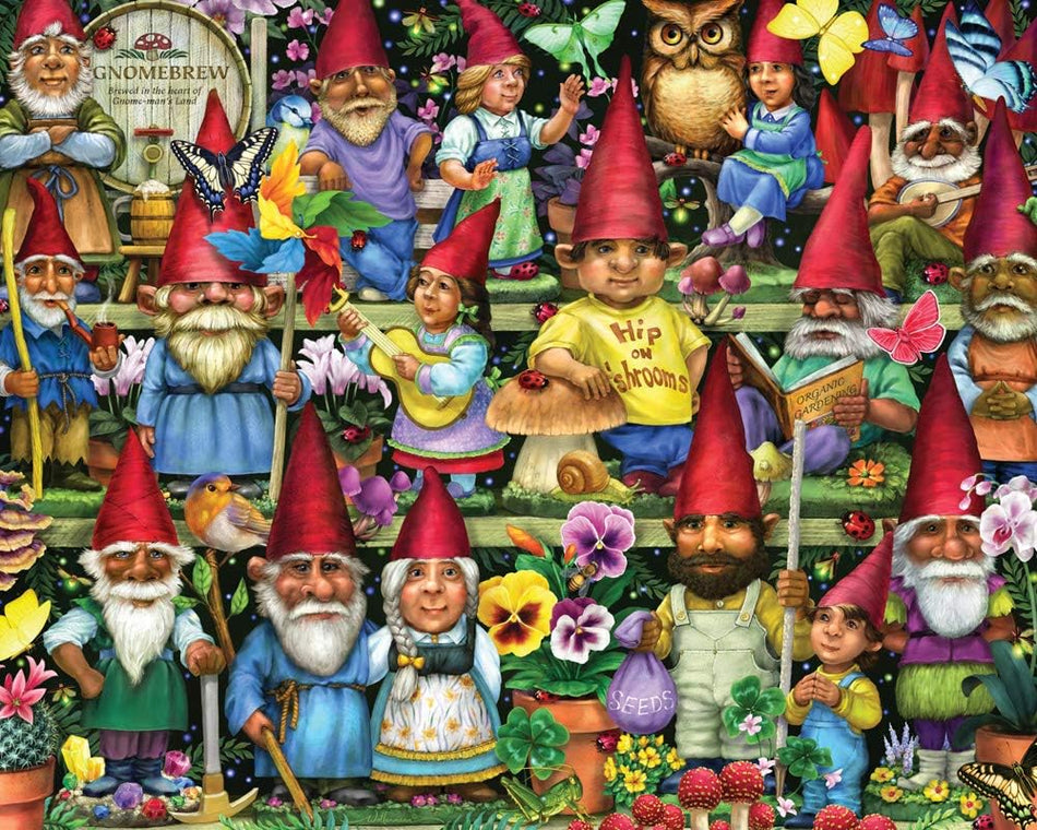 Vermont Christmas Company: Gnomes Galore: 1000 Piece Puzzle