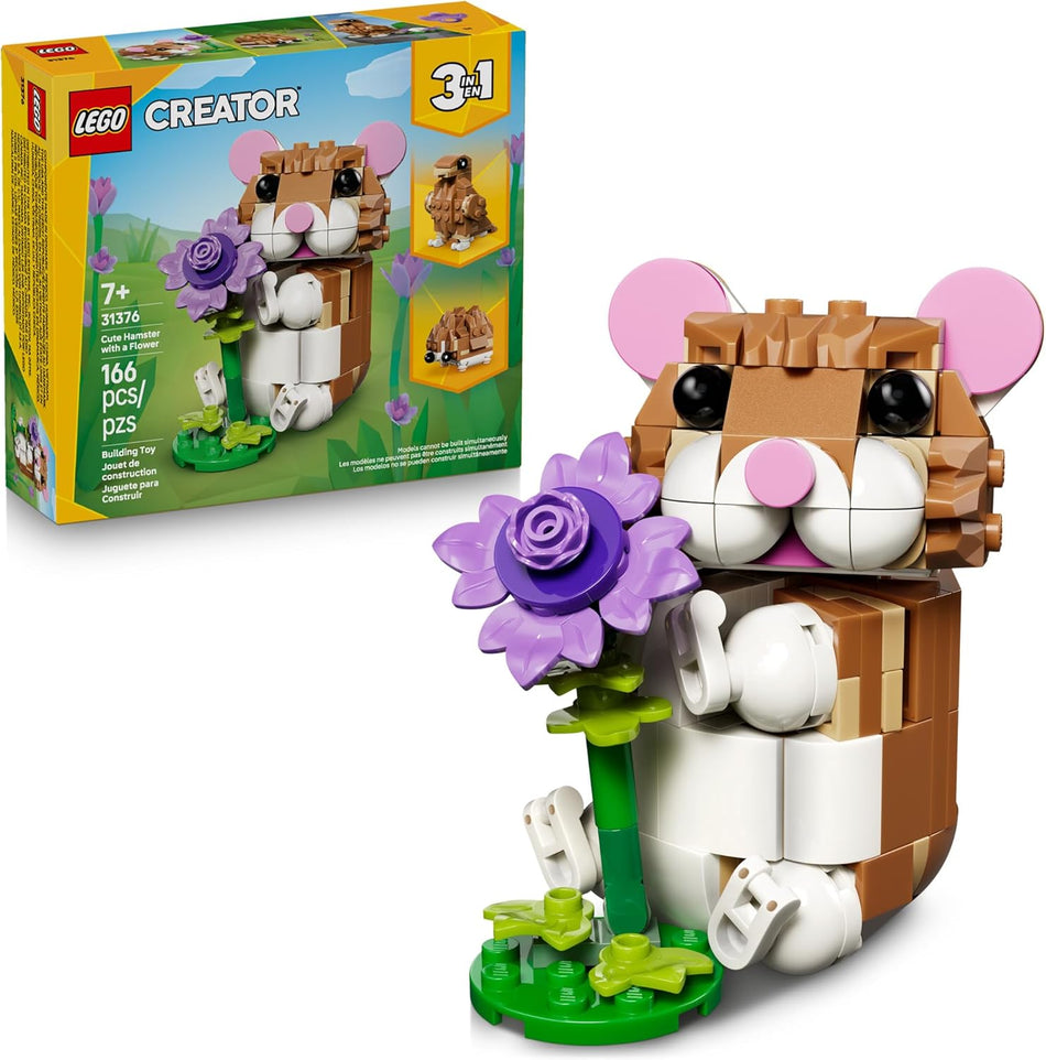 LEGO: Creator 3 in 1: Cute Hamster with a Flower: 31376