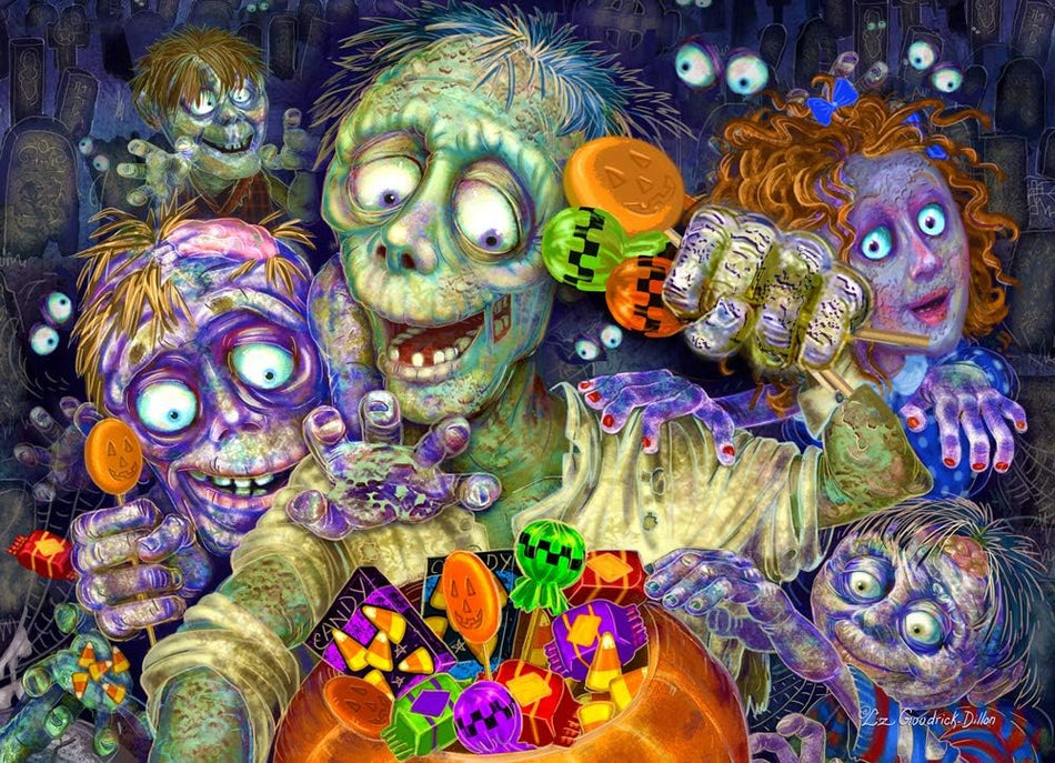 Vermont Christmas Company: Zombies Like Candy: 1000 Piece Puzzle