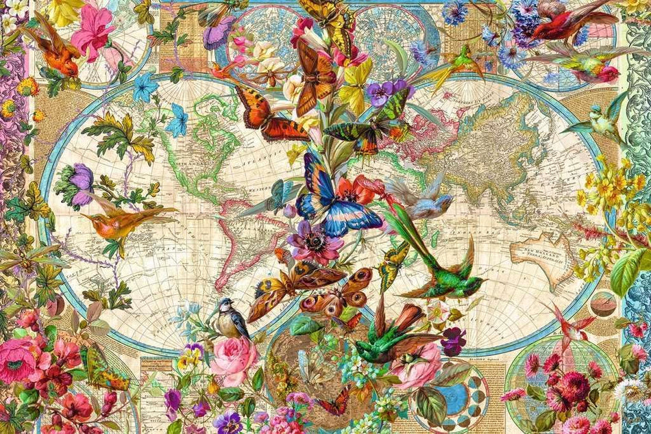 Ravensburger: Flora & Fauna World Map: 3000 Piece Puzzle