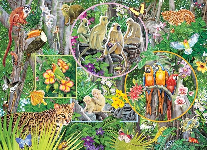 Cobble Hill: Family Piece's: Rainforest Magic:  350 Piece Puzzle