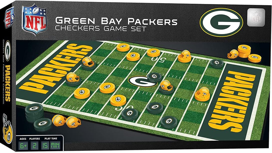 Master Pieces: Green Bay Packers Checkers Board Game