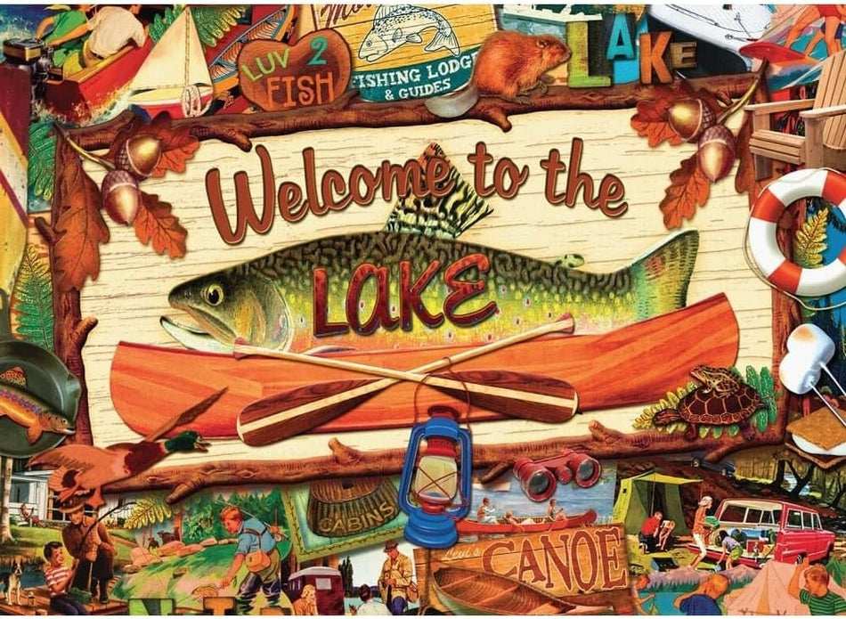 Willow Creek Press: Welcome to The Lake: 1000 Piece Puzzle