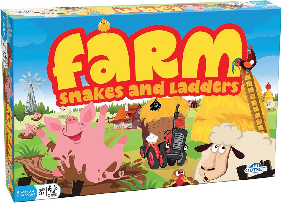 Outset Media: Farm: Snakes and Ladders: Board Game