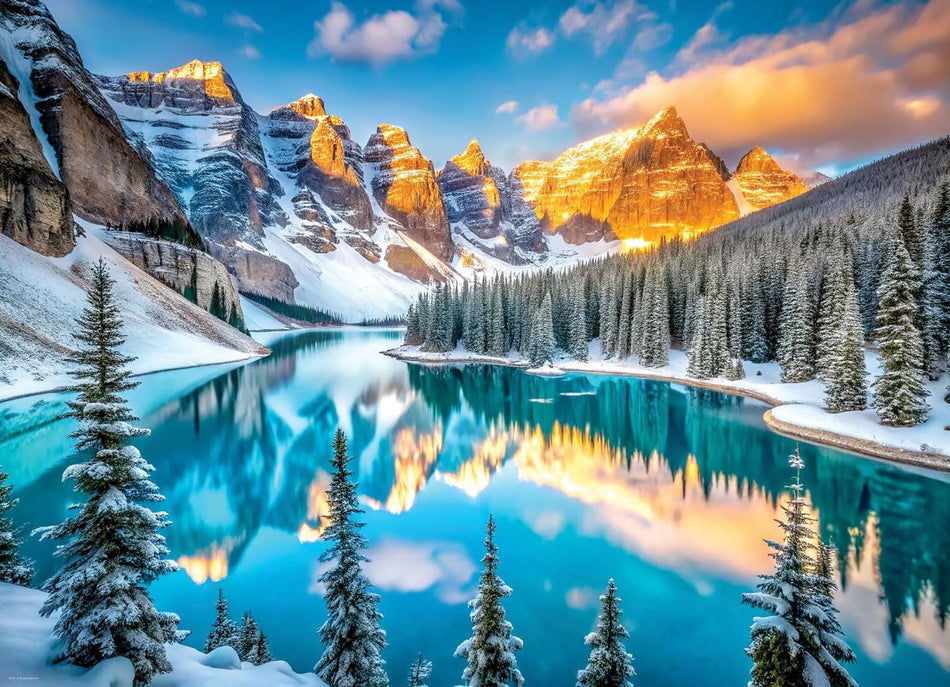 EUROGRAPHICS: Lake Moraine in Winter: 1000 Piece Puzzle