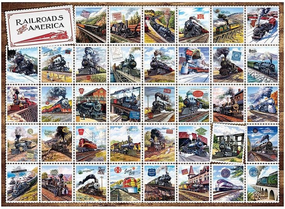Cobble Hill: Railroads of America: 1000 Piece Puzzle