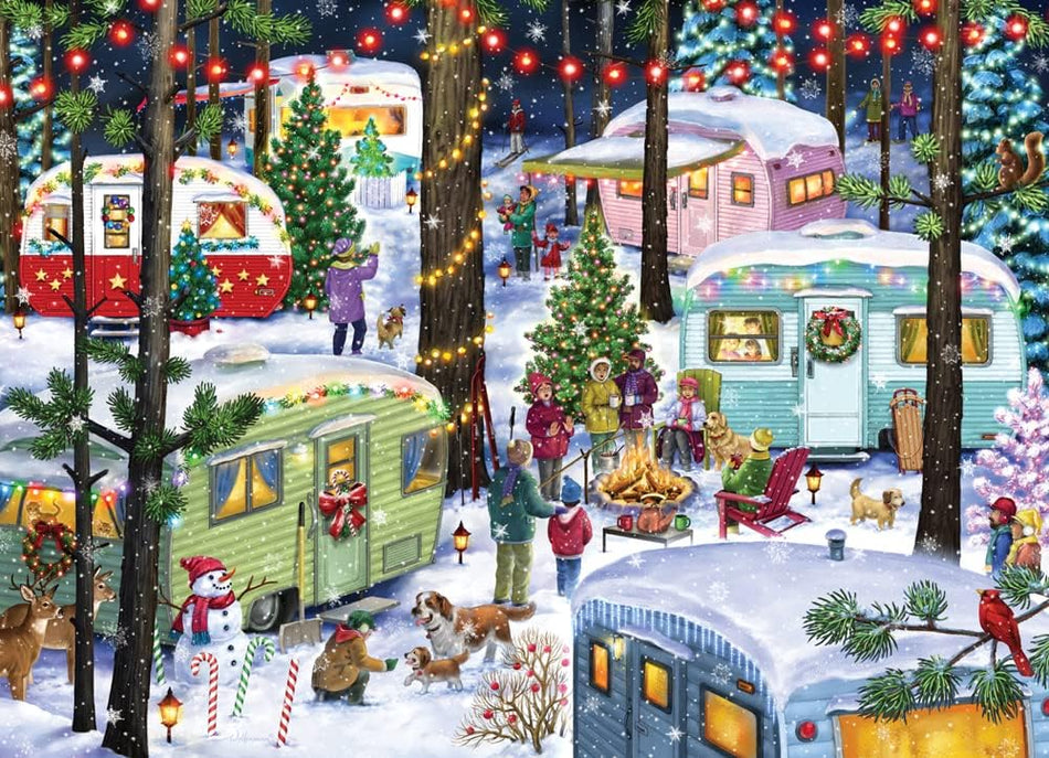 Vermont Christmas Company: Camping for Christmas: 1000 Piece Puzzle