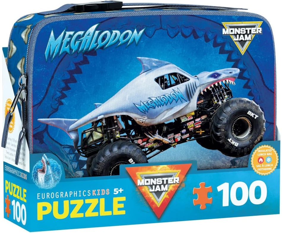 Eurographics: Monster Jam Puzzle & Lunch Box - Megalodon 100-Piece Jigsaw Puzzle