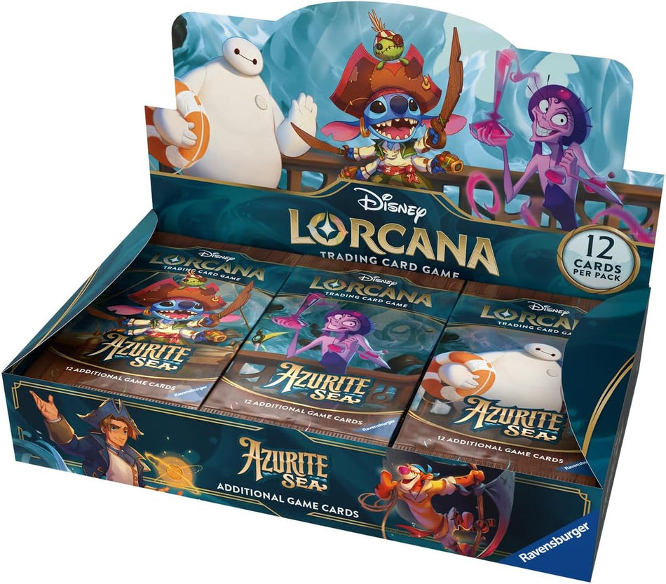 Ravensburger Disney Lorcana TCG: Azurite Sea Booster Pack Display