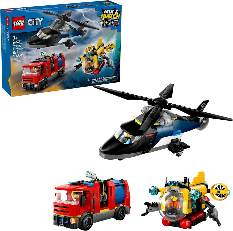 LEGO: City: Helicopter, Fire Truck & Submarine Remix: 60462