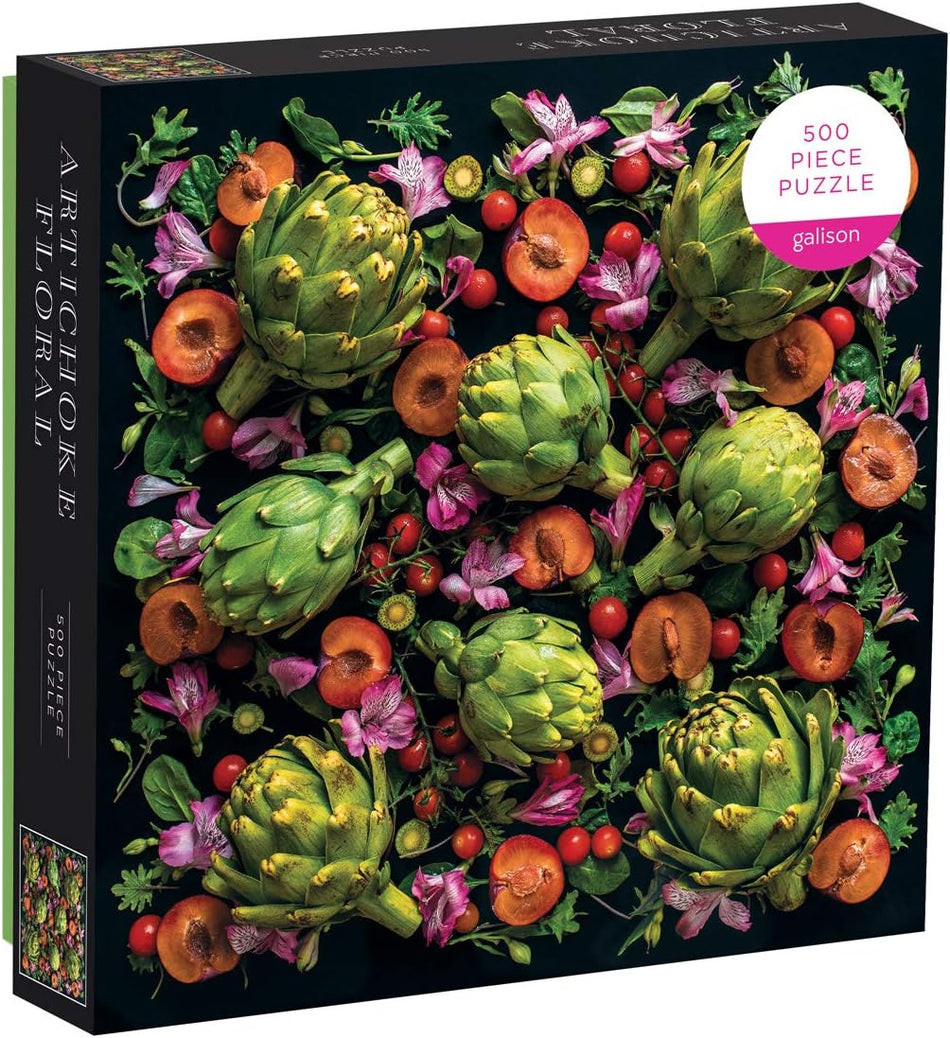 500 Piece Jigsaw Puzzle - Artichoke Floral | Galison