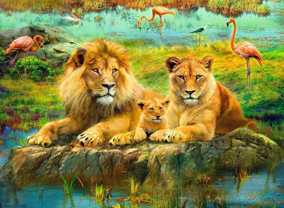 Ravensburger: Lions in The Savannah: 500 Piece Puzzle