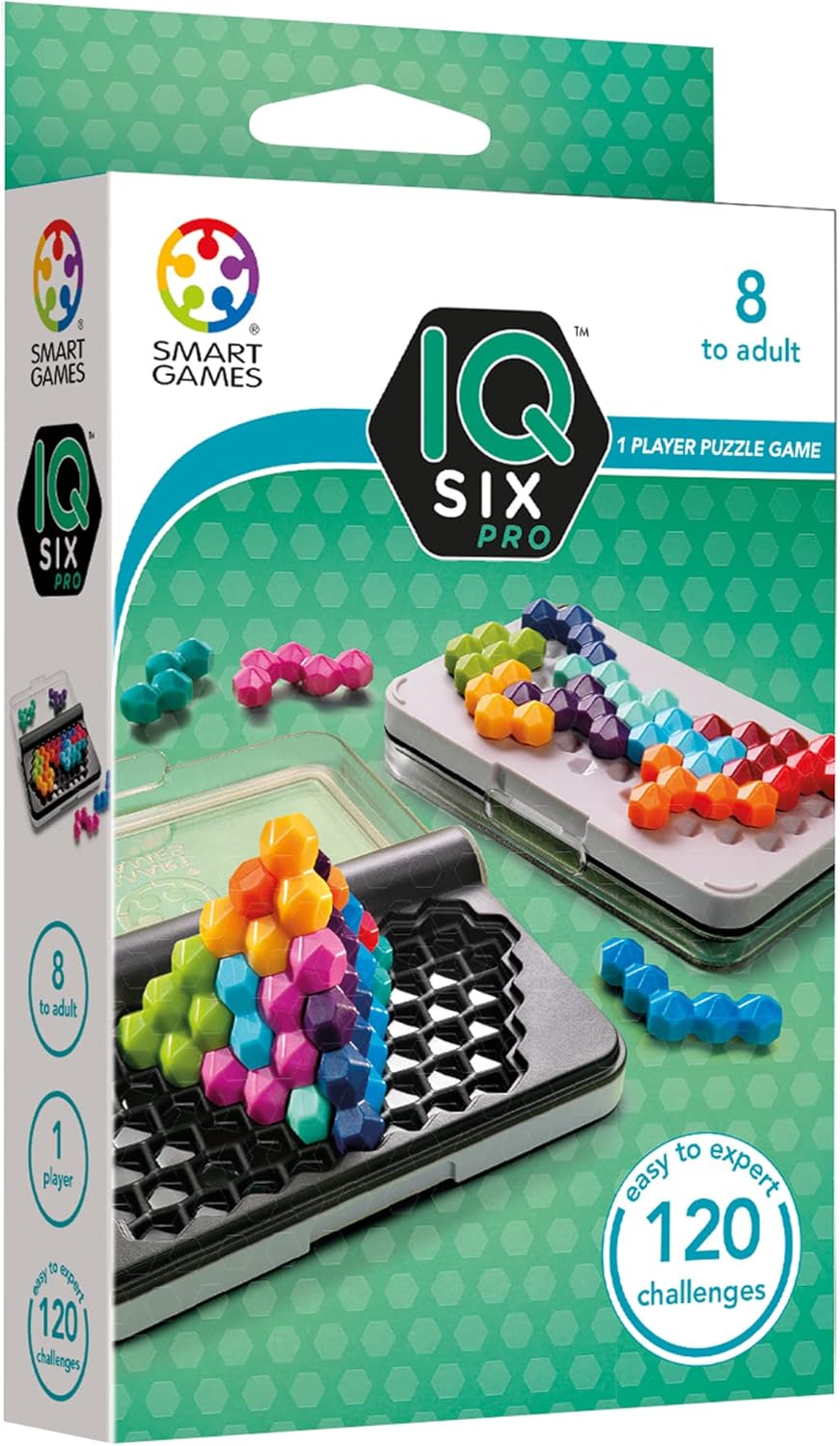 SmartGames: IQ Six Pro: 1 Player Puzzle Game