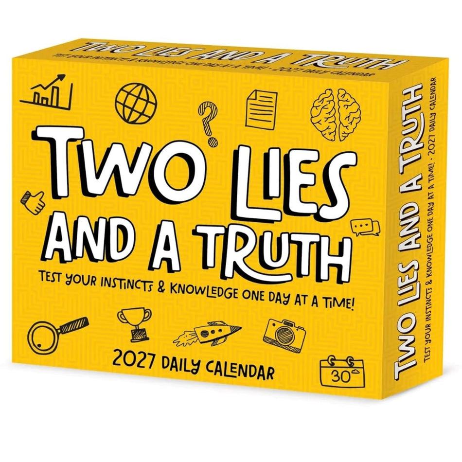 Two Lies and a Truth - 2027 Box Calendar | Willow Creek Press