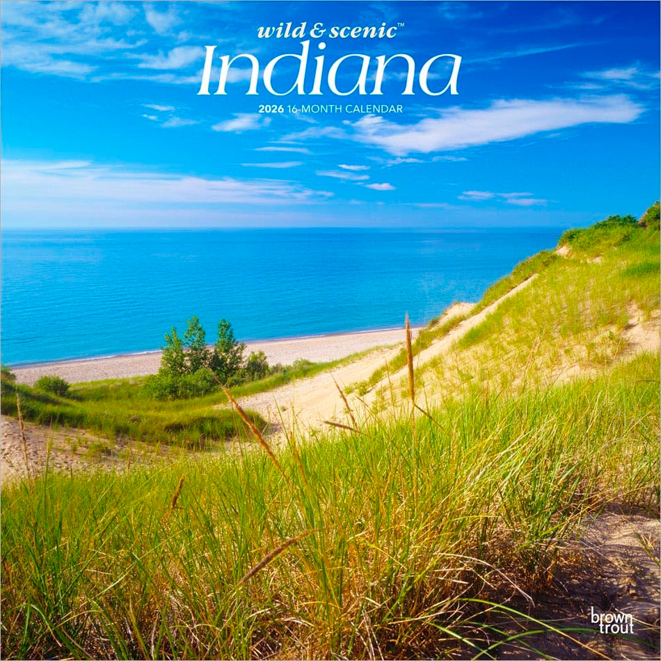 Browntrout: Indiana Wild & Scenic: 2026 12 x 24 Inch (Hanging) Monthly Square Wall Calendar