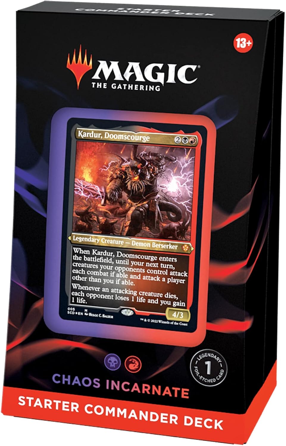 Magic: The Gathering Chaos Incarnate Starter Commander Deck packaging
