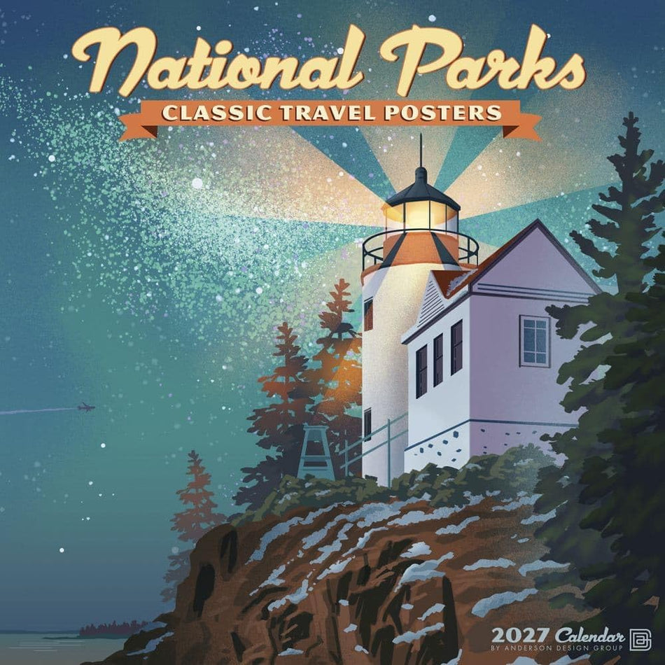 National Parks Classic Travel Posters - 2027 Wall Calendar | Willow Creek Press