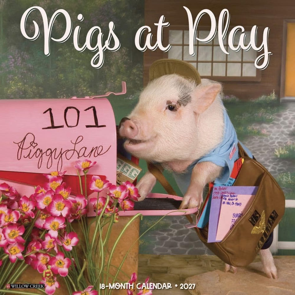 Pigs at Play - 2027 Wall Calendar | Willow Creek Press
