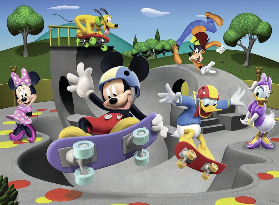 Ravensburger: Mickey & Minnie: At The Skate Park: 100 XXL Piece Puzzle