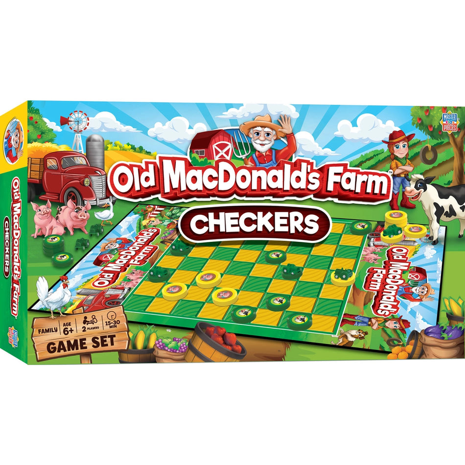 Master Pieces: Old Macdonald's Farm Checkers