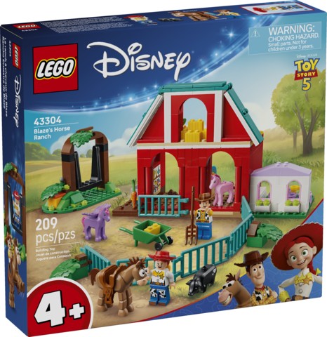 LEGO Disney Toy Story 4 Blaze's Horse Ranch set packaging 43304