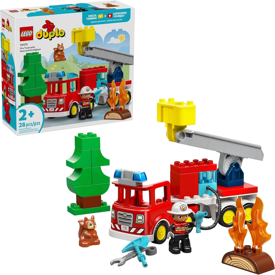 LEGO: DUPLO: Fire Truck with Hose and Firefighter: 10473