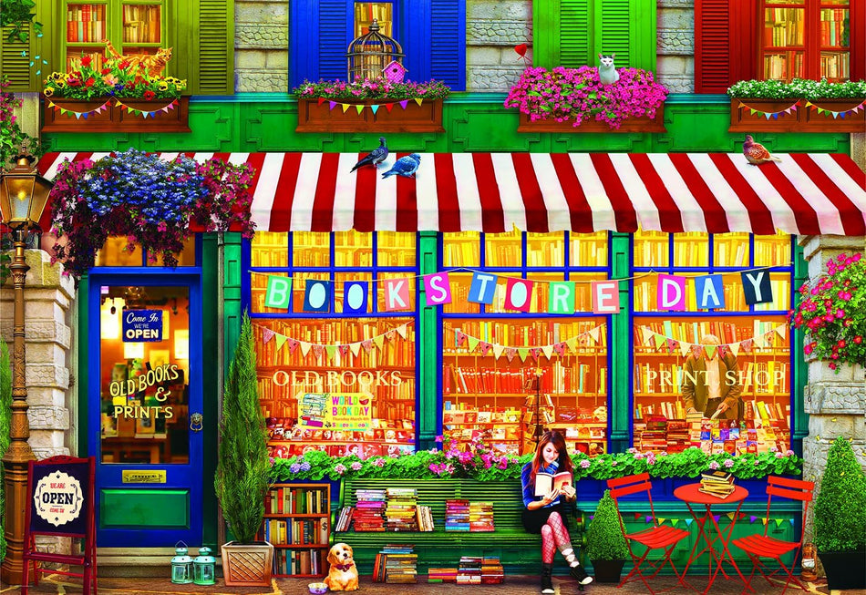 EUROGRAPHICS: The Old Bookstore: 2000 Piece Puzzle