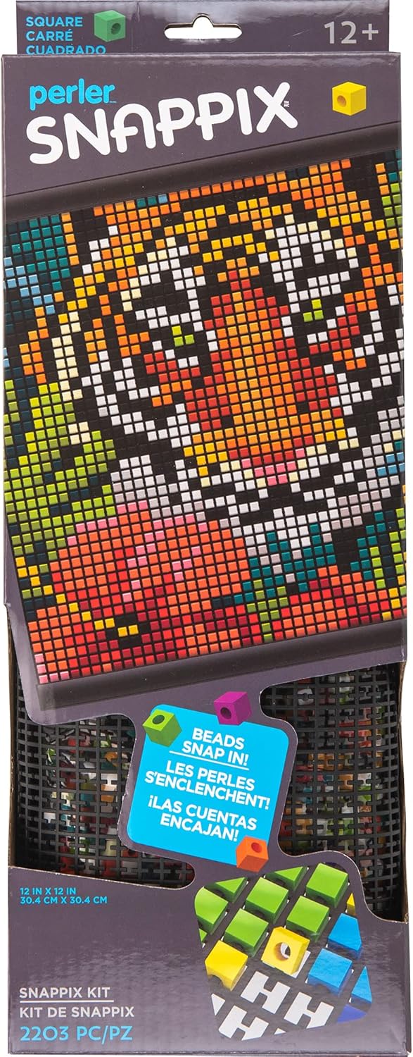 Perler: Jungle Tiger Snappix No-Iron Fuse Bead Craft Kit