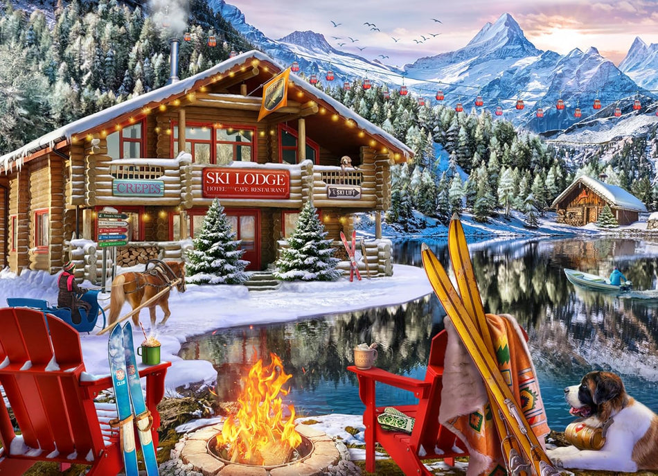 Vermont Christmas Company: Ski Lodge: 1000 Piece Puzzle