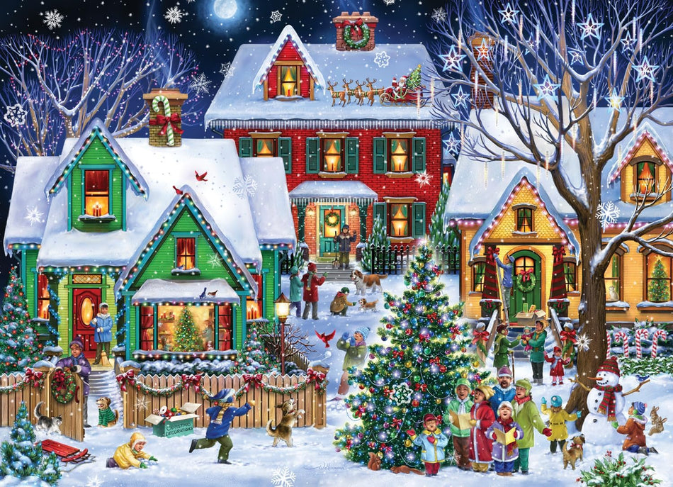Vermont Christmas Company: Neighborhood Christmas: 1000 Piece Puzzle