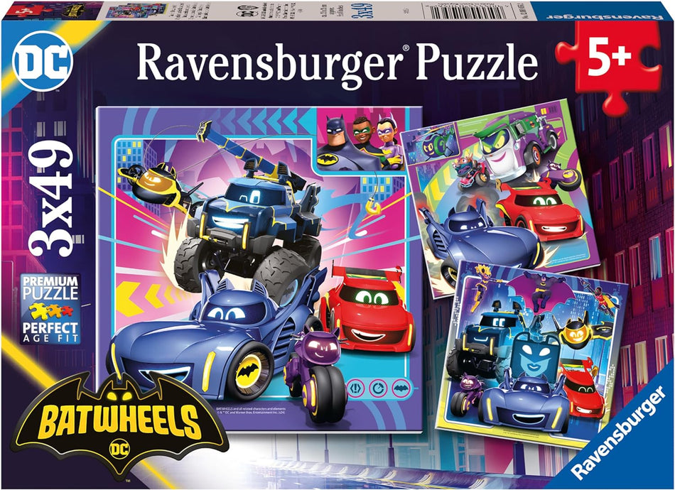 Ravensburger: Batman: Batwheels: Calling All Batwheels!: 3x49 Piece Puzzles