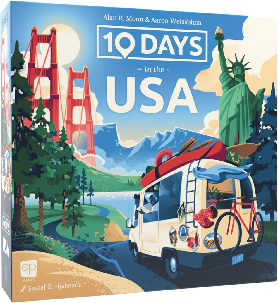 10 Days in The USA: Family Road Trip Board Game for All Ages