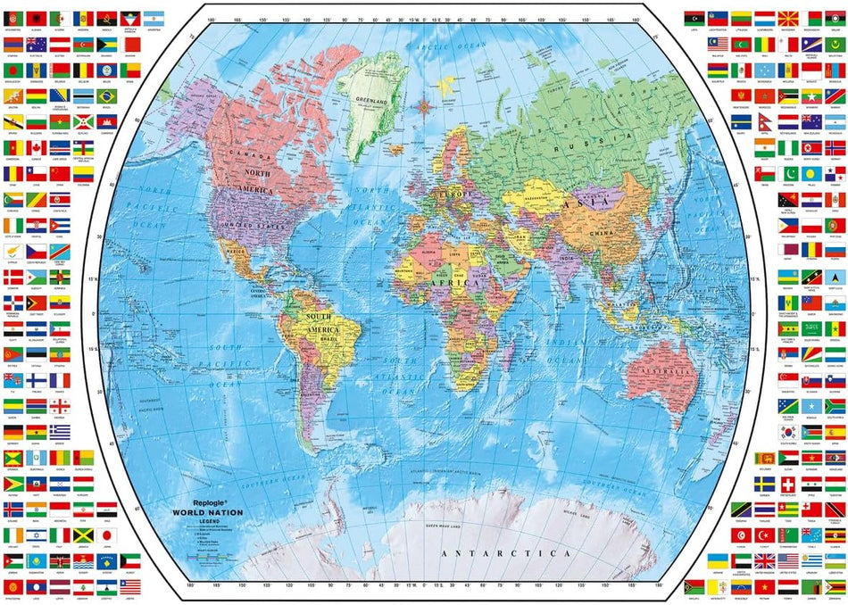 Ravensburger: Political World Map: 1000 Piece Puzzle