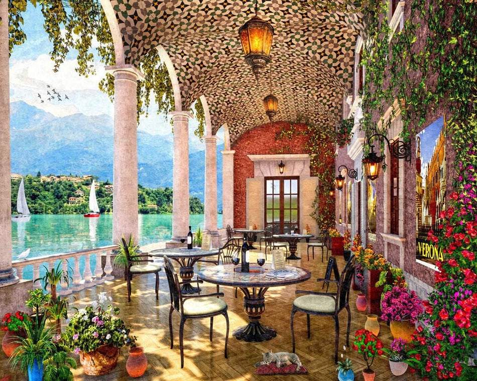 Vermont Christmas Company: Summer Terrace: 1000 Piece Puzzle