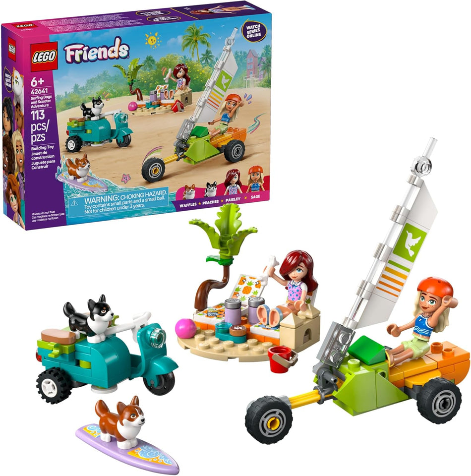 LEGO: Friends: Surfing Dogs and Scooter Adventure: 42641